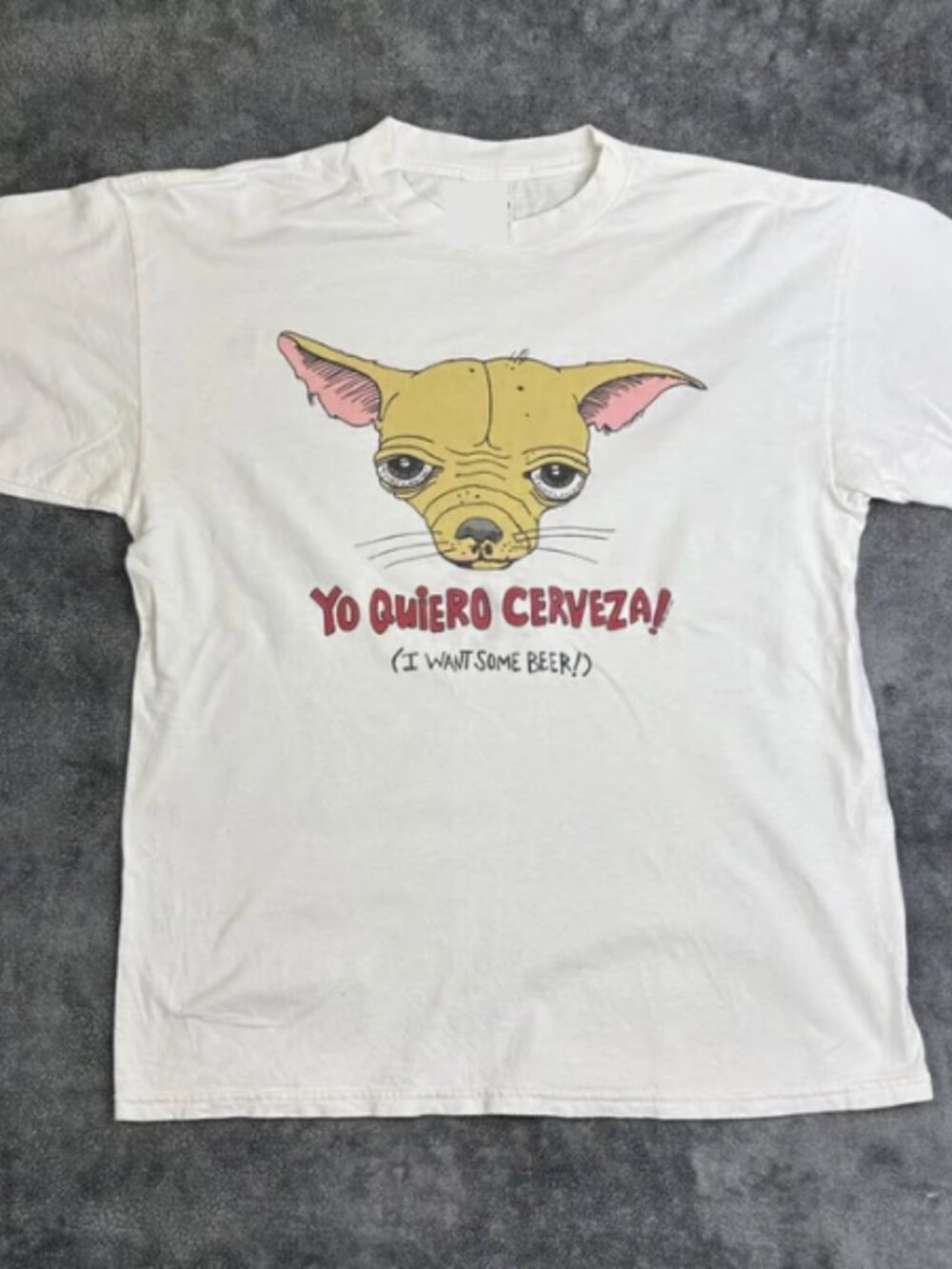 1998 Yo Quiero Cerveza T-Shirt Chihuahua Taco Bell